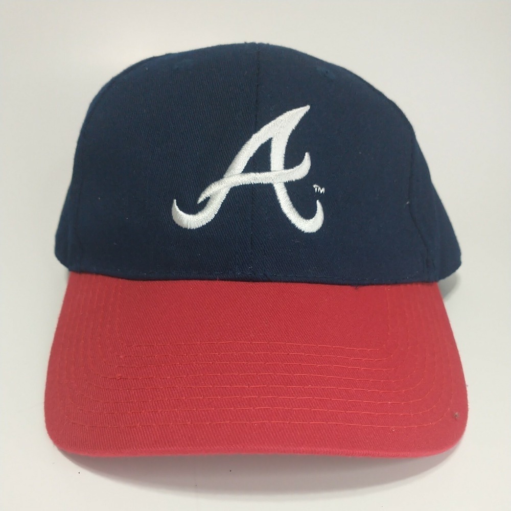 HTT Atlanta Braves MLB Baseball Cap Navy Blue Red Adjustable Hat USA Cotton